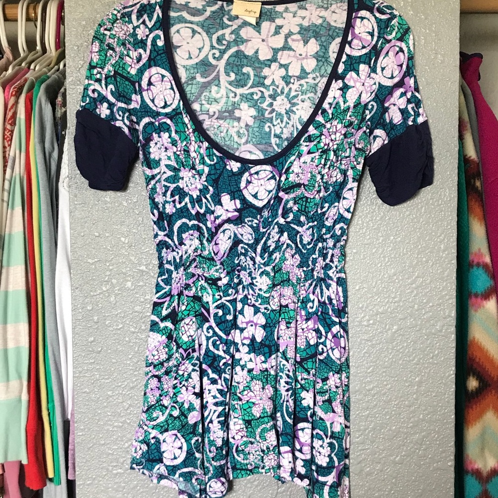 Daytrip floral 3/4 sleeve shirt